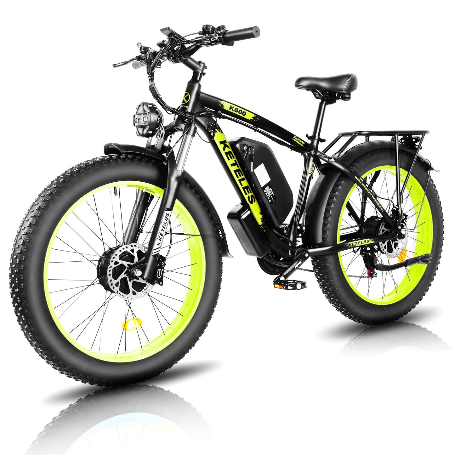 Dual Motor Electric Bike with 2×1000W Speed 50km/h